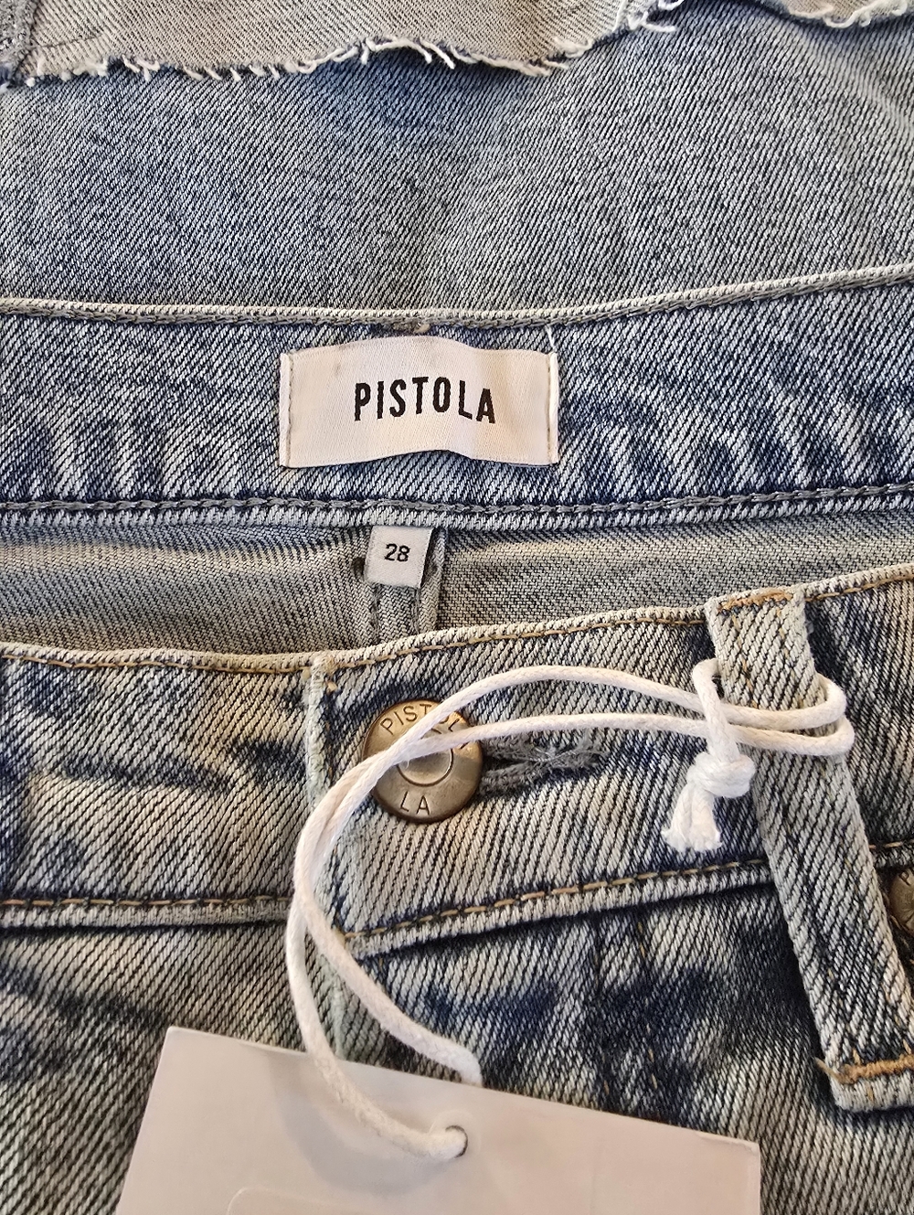 PISTOLA Lana Crop High Rise Ultra Wide Leg Jean in Snowcat - Picture 3 of 7